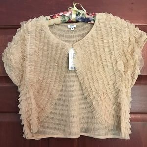 anthropologie.  blush. shrug. medium.